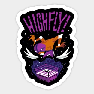 Highfly! (purple) Sticker